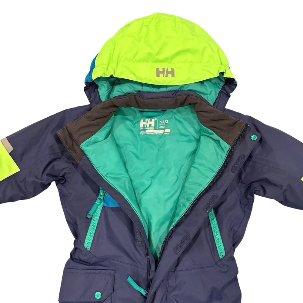 Helly Hansen Rider 3.0 Kids Insulated Snowsuit Size 92/9 PrimaLoft Skiing Youth